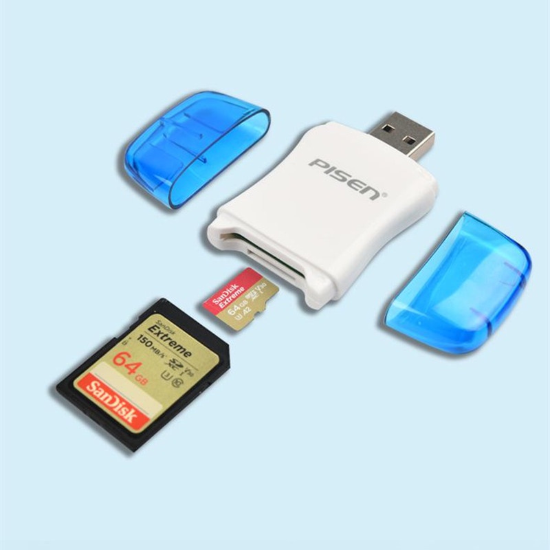 Đầu đọc thẻ nhớ USB2.0 Pisen TS-E130 _ hàng chính hãng