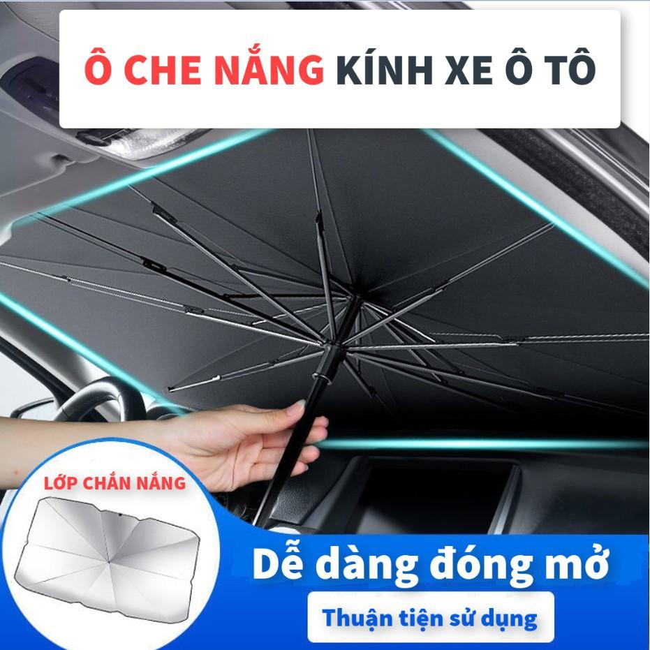 Ô che nắng kính trước xe ô tô bảo vệ nội thất ô tô, tấm chắn kính lái 3 lớp - Dù chắn nắng kính lái xe hơi chống tia UV