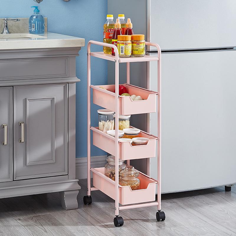 Khuyến mại giá nhà bếp từ sàn đến trần ngăn kéo nhiều lớp kéo xe đẩy giỏ rau quả phòng tắm khoảng cách lưu trữ giá