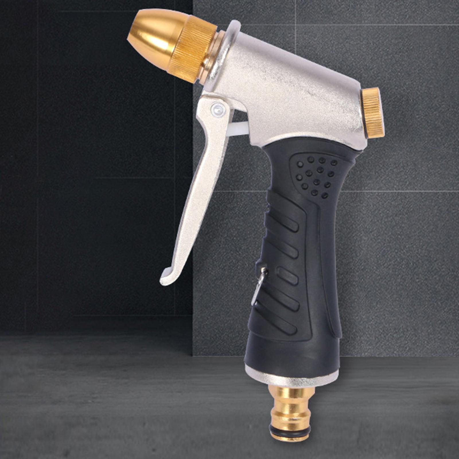 Garden Hose Nozzle Spray Nozzle Brass Heavy Duty Sprayer 4 Spraying Patterns