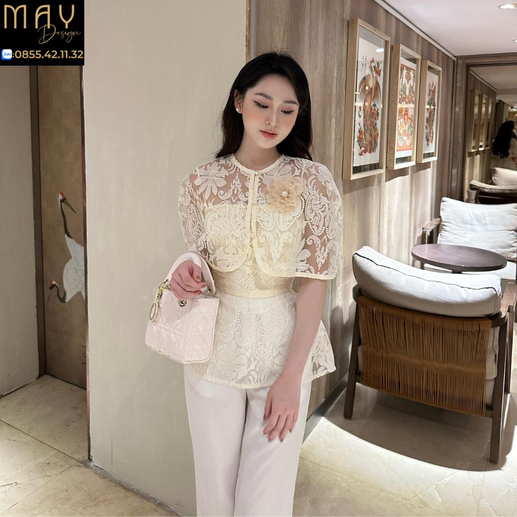 Set Đồ Bộ Thiết Kế MAY CH-6 Sang Trọng Thanh Lịch Màu Kem Đủ Size SMLXL