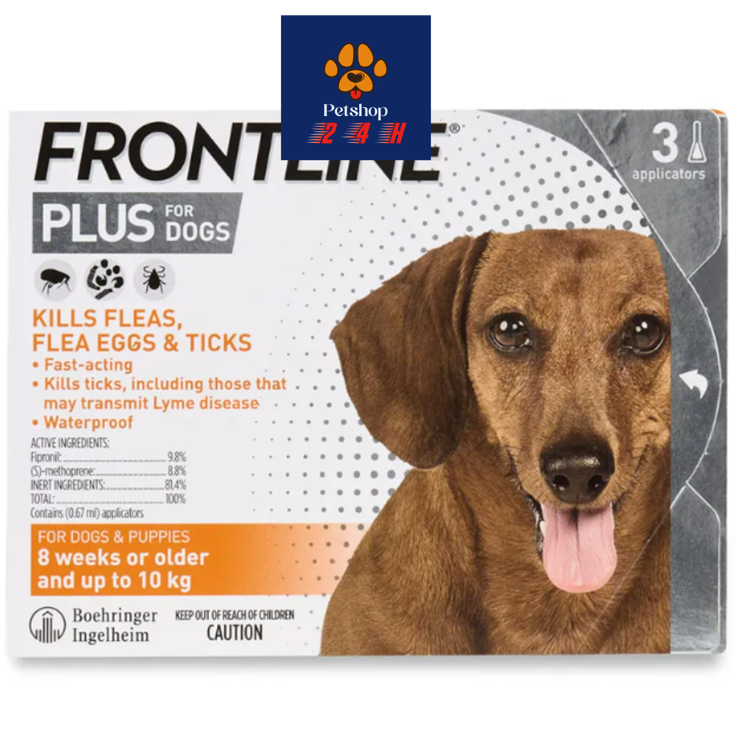 01 Ống lẻ FRONTLINE PLUS DOG nhỏ gáy cho Chó sạch ve rận, bọ chét