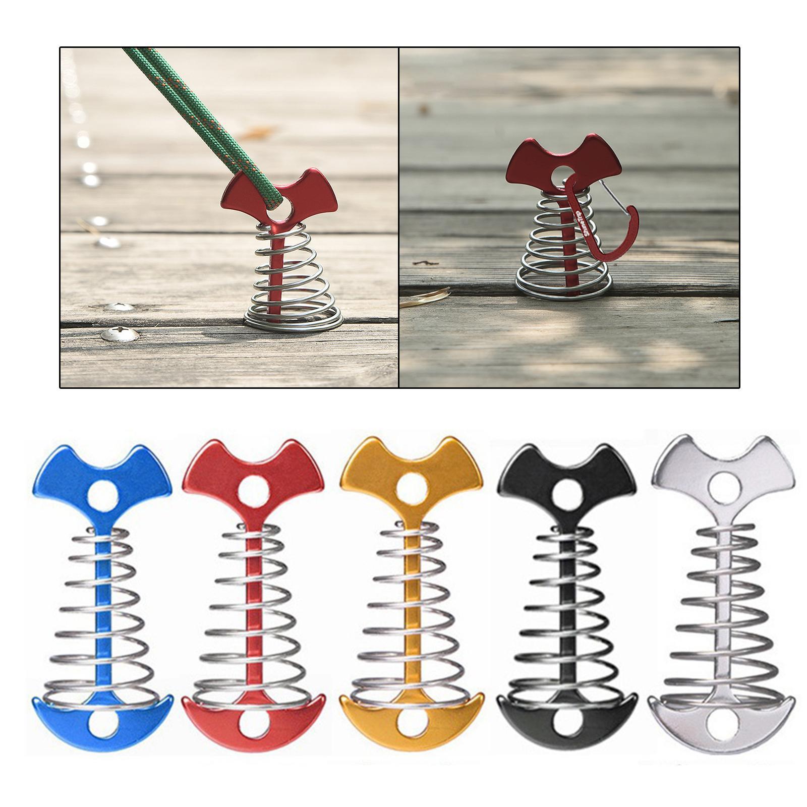 5Pcs Fishbone Anchor Tent Pegs  Board Accessory Outdoor Hiking