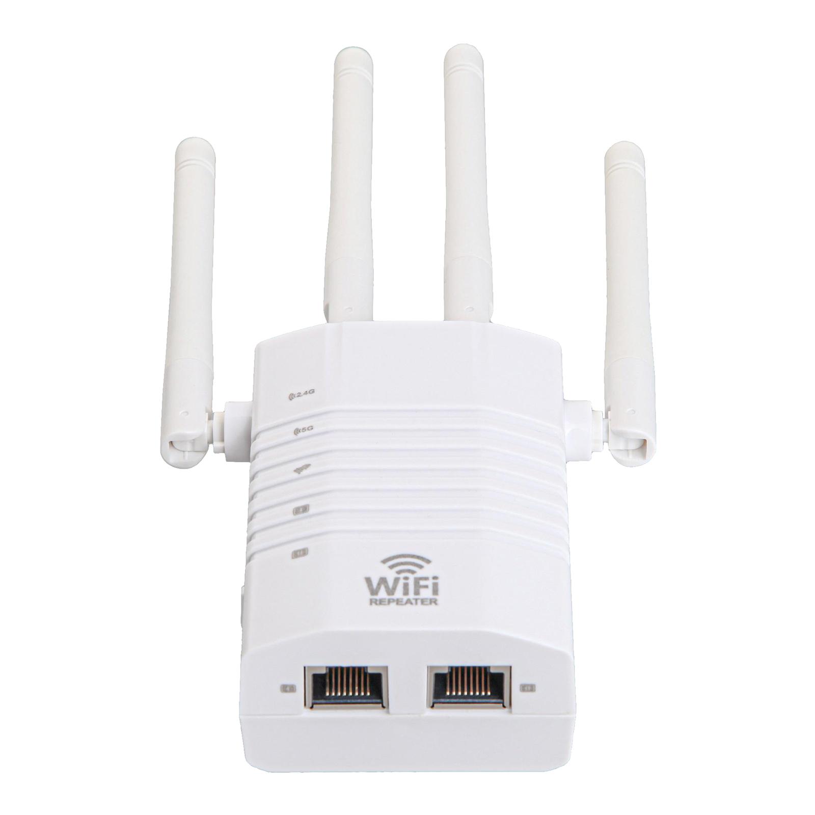 WiFi Range Extender, 5GHz & 2.4GHz Dual Band 1200Mbps WiFi  Wireless , Full Coverage WiFi Extender