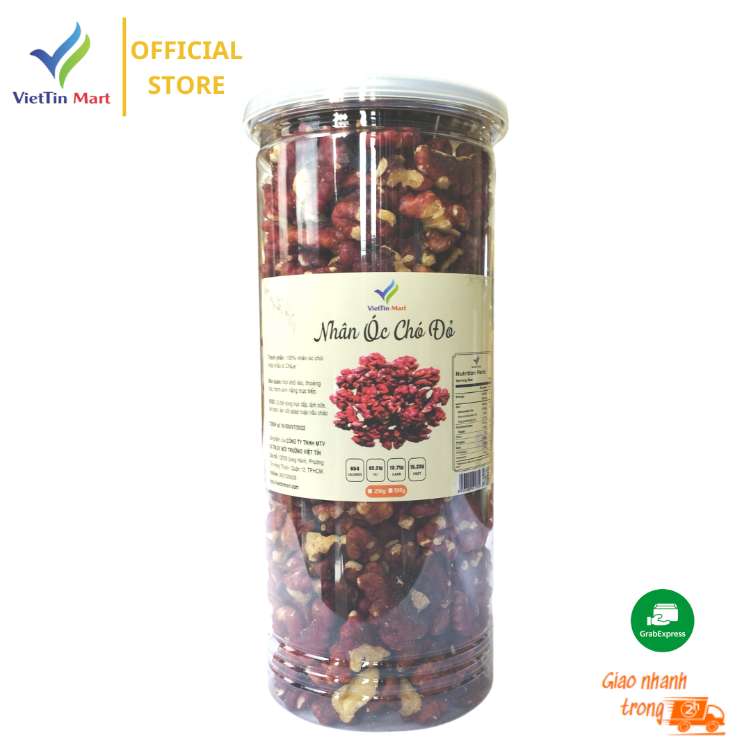 Nhân Óc Chó Đỏ Viettin Mart 500G