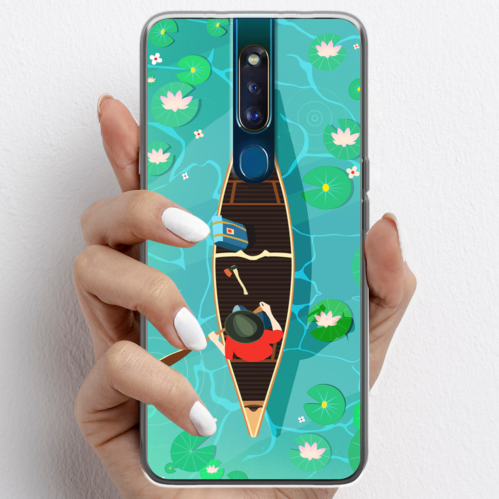 Ốp lưng cho Oppo F11, Oppo F11 Pro nhựa TPU mẫu Chèo thuyền