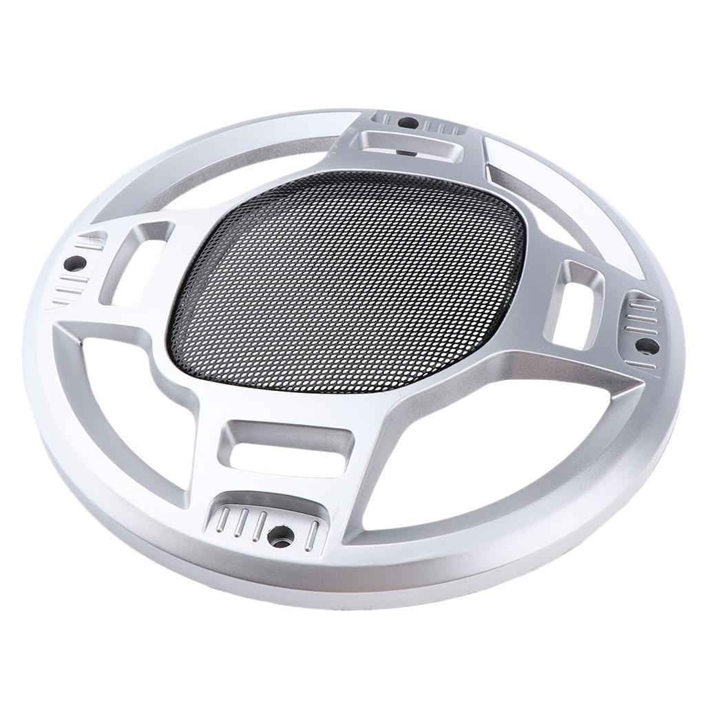 2Pcs 8" Speaker Cover Grille Car Audio Protective  Metal Mesh Part