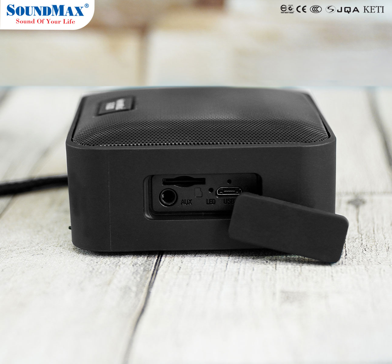 [Hàng Chính Hãng] Loa di động chống nước SoundMax R-300/1.0 | Loa Bluetooth SoundMax R300 - Hàng chính hãng