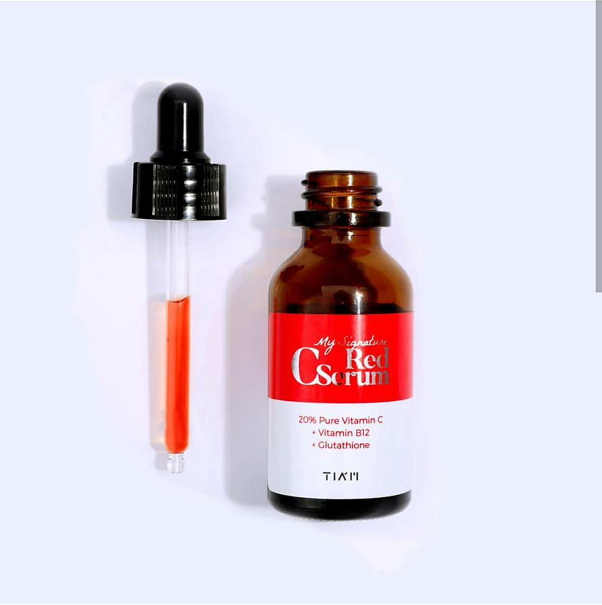 Combo Tinh chất và Kem dưỡng trắng da, làm đều màu da xỉn màu TIA'M My Signature (Red C Serum 30ml &amp; A+ Cream 50ml) + Tặng Kèm 1 băng đô tai mèo xinh xắn ( màu ngẫu nhiên)