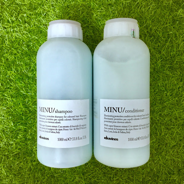 Bộ dầu gội xả Davines Minu dành cho tóc nhuộm Shampoo &amp; Conditioner 1000ml