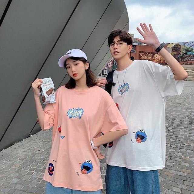 Áo thun tay lỡ form rộng unisex Be Yourself - Kaws Ulzzang