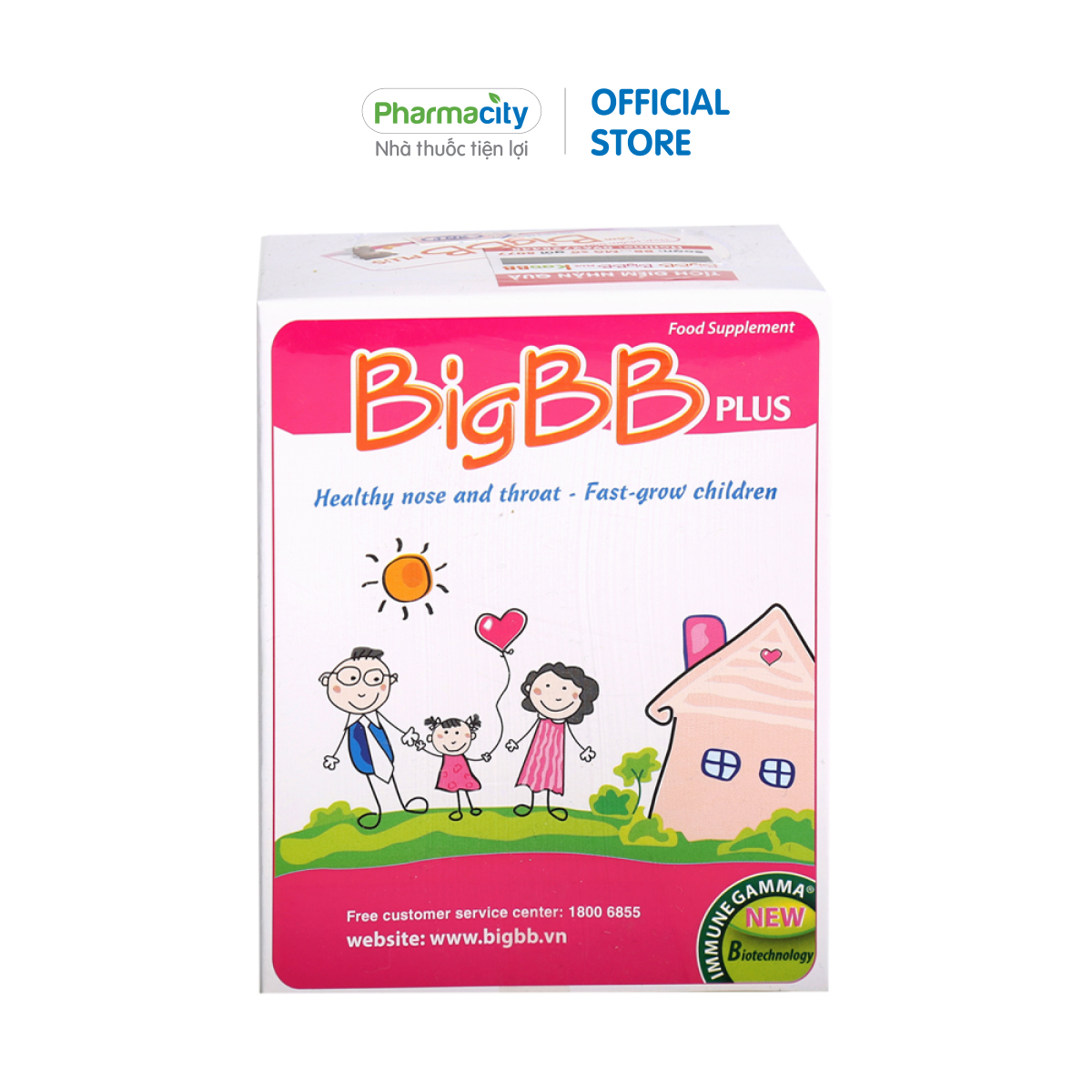 Cốm hỗ trợ đường hô hấp cho trẻ em Big BB Plus hỗ trợ giảm ho, đờm, đau rát họng, sổ mũi