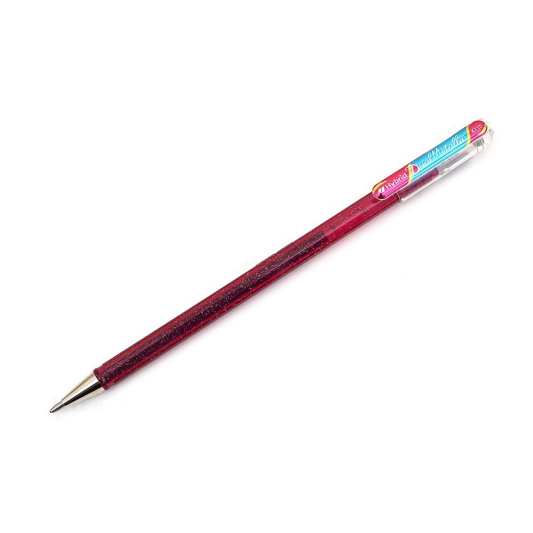 Bút gel nhũ Pentel Hybird Dual Metallic - 1.0mm - Pink + Metallic Pink