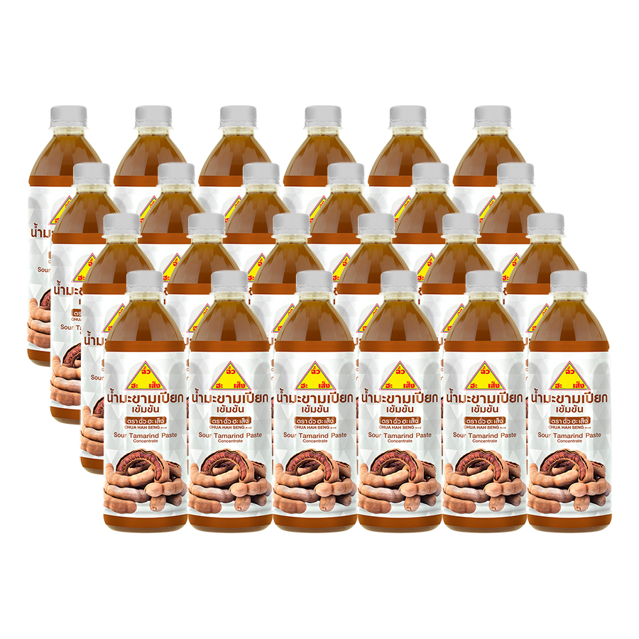 Thùng 24 Chai Sốt Me Chua Chua Hah Seng 380ml