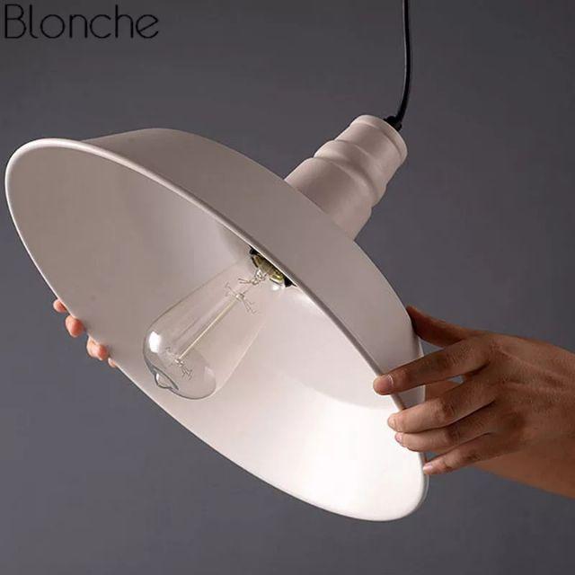 Đèn thả sắt sơn tĩnh điện đẹp chao đại phi 350 HL 6657-350