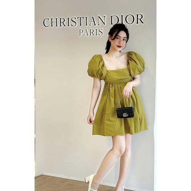 Đầm váy nữ dáng xòe tay phồng bánh bèo siêu xinh thích hợp cho nàng dạo phố, dự tiệc