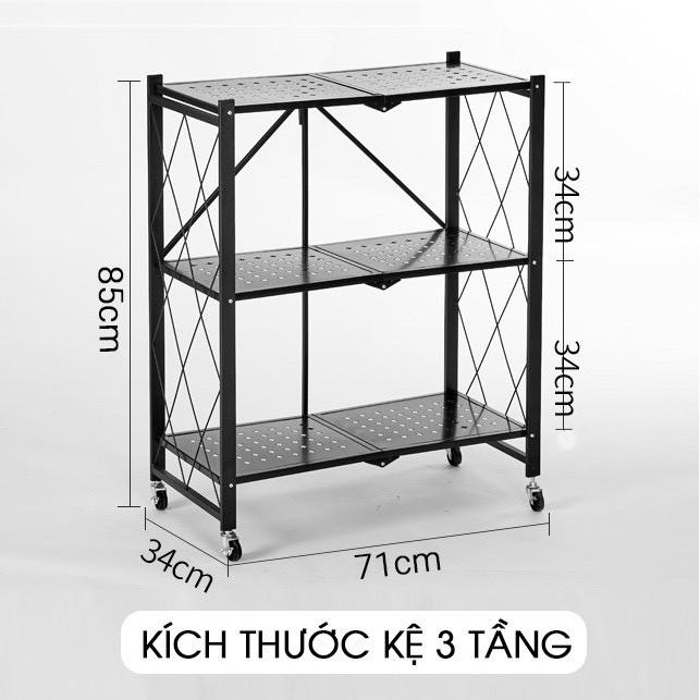 Kệ lưới hình chữ nhật đa năng 3/4/5 tầng để đồ,di chuyển xoay 360*, dễ dàng lắp đặt - Sản xuất tại Việt Nam