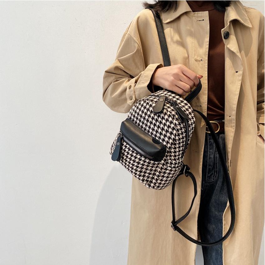 Balo thời trang nữ kẻ caro đi học đi chơi Giatot68 98