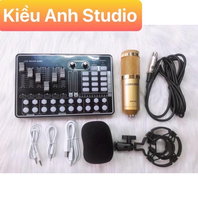 Combo mic thu âm Livestream H9 và Mic Bm 900 giá siêu rẻ cam kết sản phẩm như hình