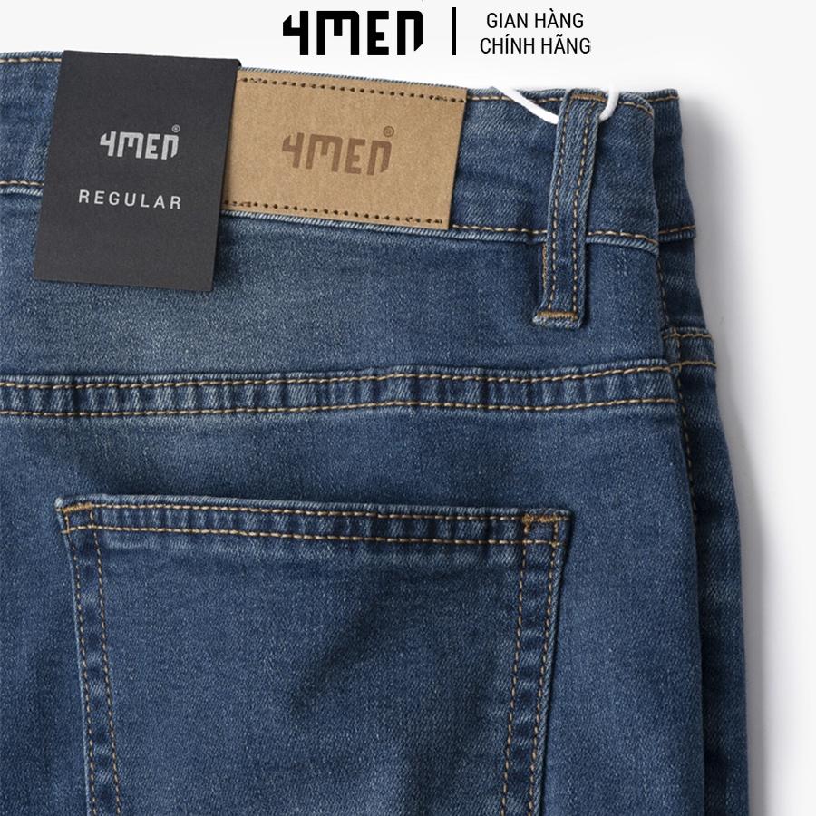 Quần Jeans Trơn Nam Cao Cấp 4MEN QJ040