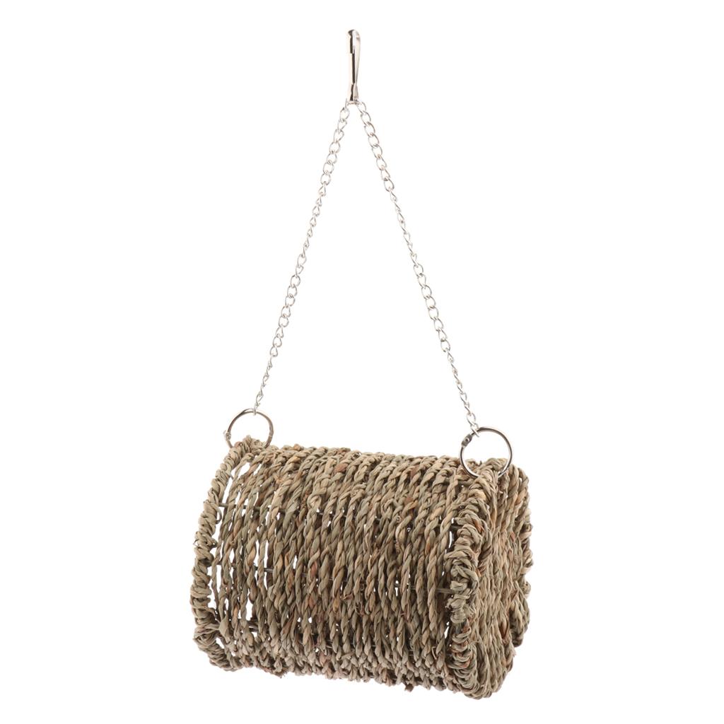 Small Pet Hammock Cave Hanging Snuggle Tunnel Hut for Hamster Squirrel