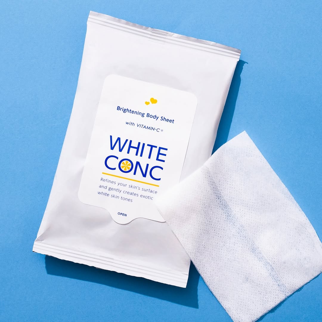 Khăn Ướt Làm Sạch Cơ Thể White Conc Dưỡng Trắng Sáng Da (18 Tờ/Gói)