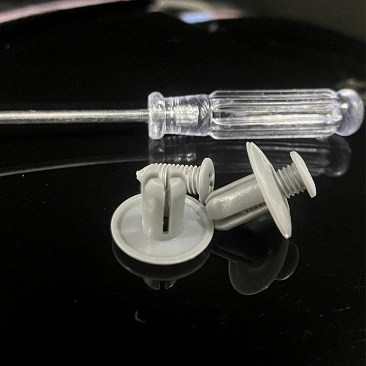 Bộ 20 ốc vít nhựa cho tấm chắn bùn, gắn cản và lòng dè xe ô tô lỗ 8mm tặng kèm tua vít