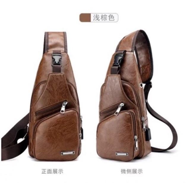 Túi nam đeo trước ngực hàng mới siêu đẹp HAODIER