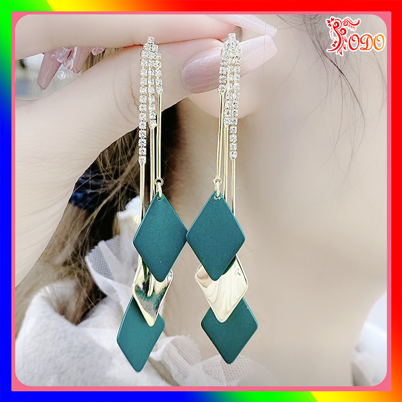 Bông tai nữ sang chảnh kiểu dáng lấp lánh phong cách thanh lịch thích hợp đi tiệc BSTKD - [Thời Trang ToDo]