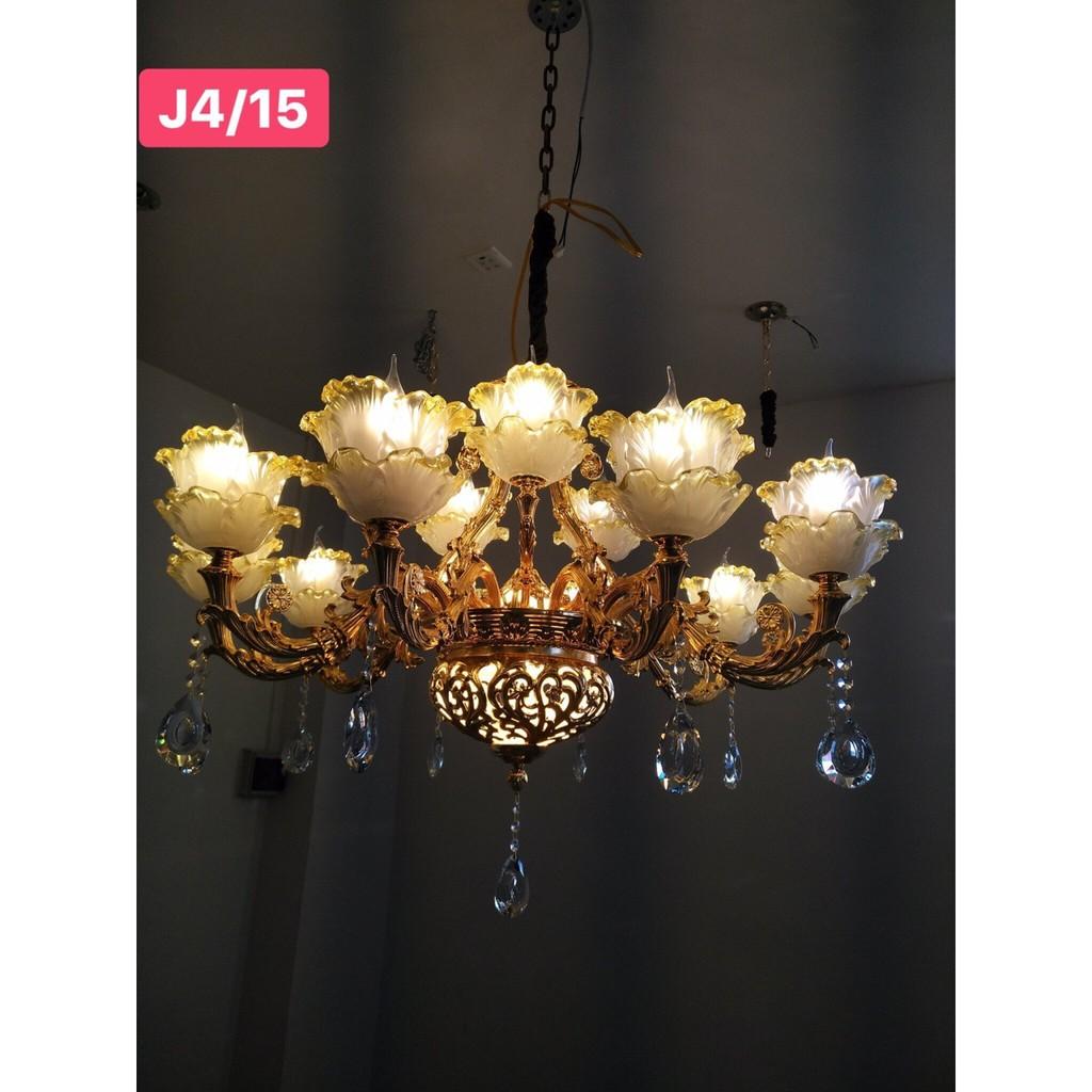 Đèn chùm trang trí phòng khách 15 tay