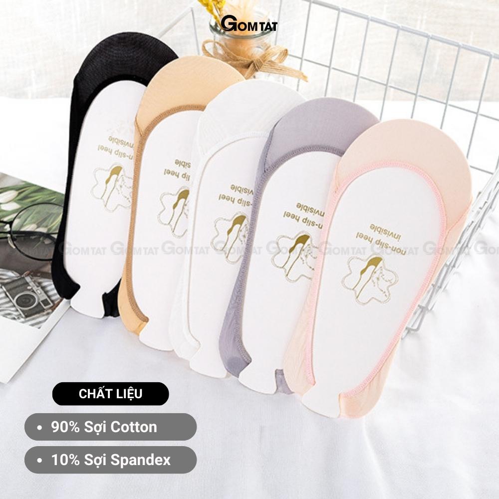 Combo 5 đôi Tất bàn chân nữ GOMTAT chuyên đi giày cao gót, chất liệu cotton cao cấp, mềm mại, êm chân - CAOGOT-SUX-19218-CB5