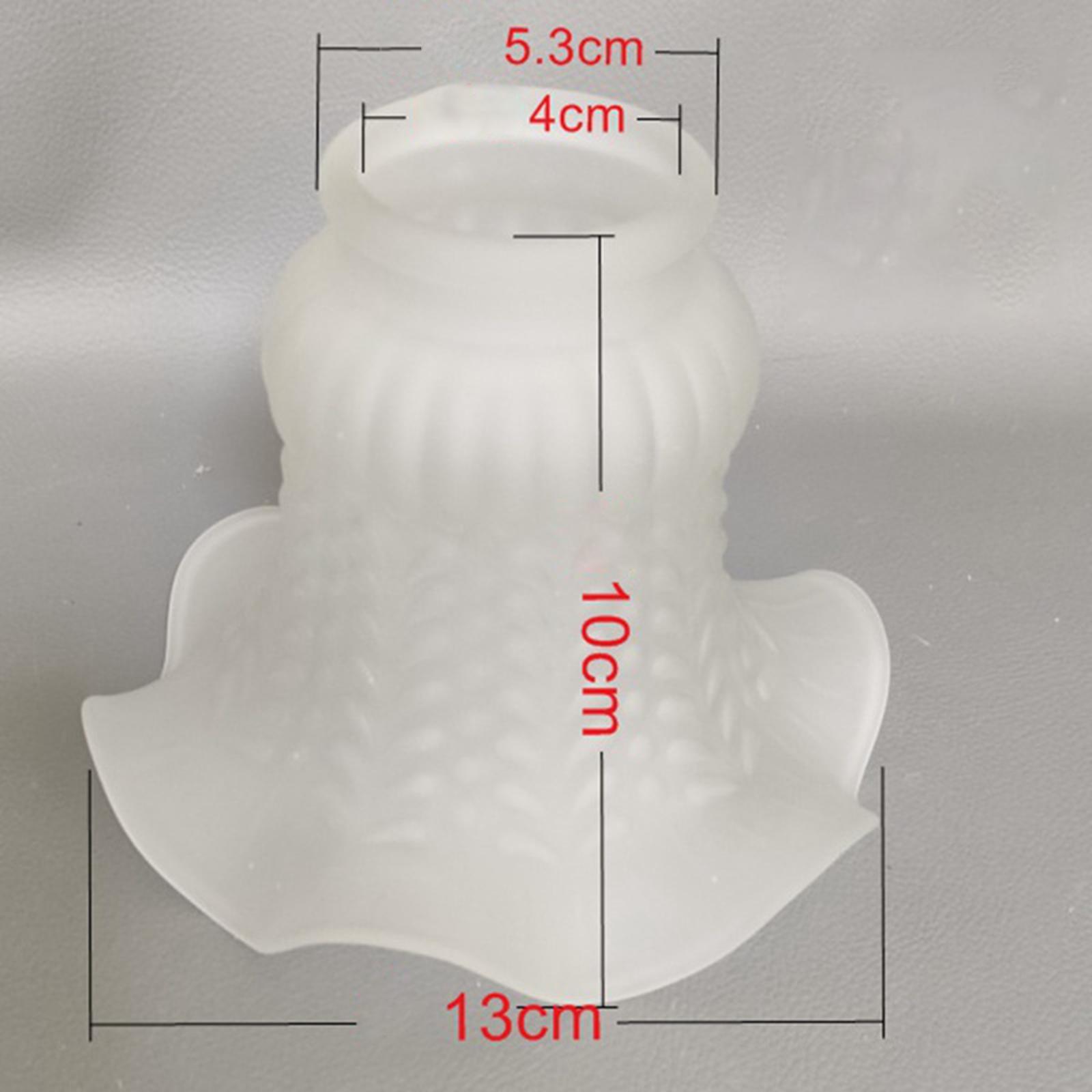 Glass Ceiling Lamp Shade Flower Shaped Lighting Fixture for Bedroom Corridor