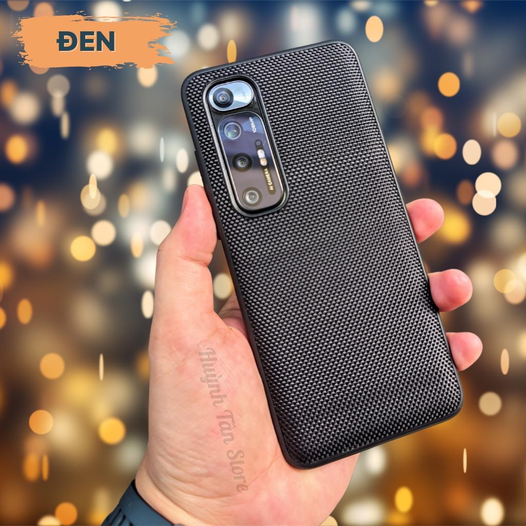 Ốp lưng mi 10s nhựa dẻo giả VẢI NYLON nhiều màu chống bám vân tay bảo vệ camera phụ kiện huỳnh tân store