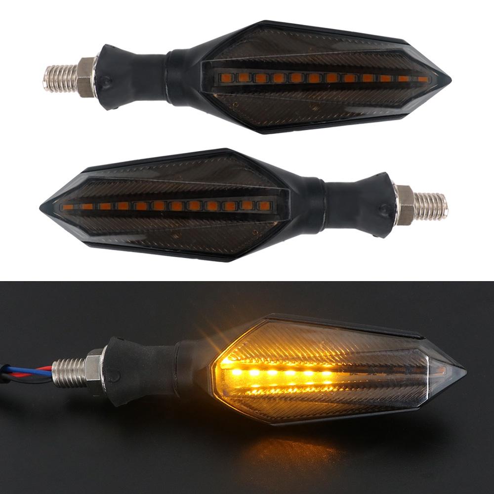 1 cặp đèn LED tín hiệu xi nhan hai mặt gắn đuôi xe mô tô