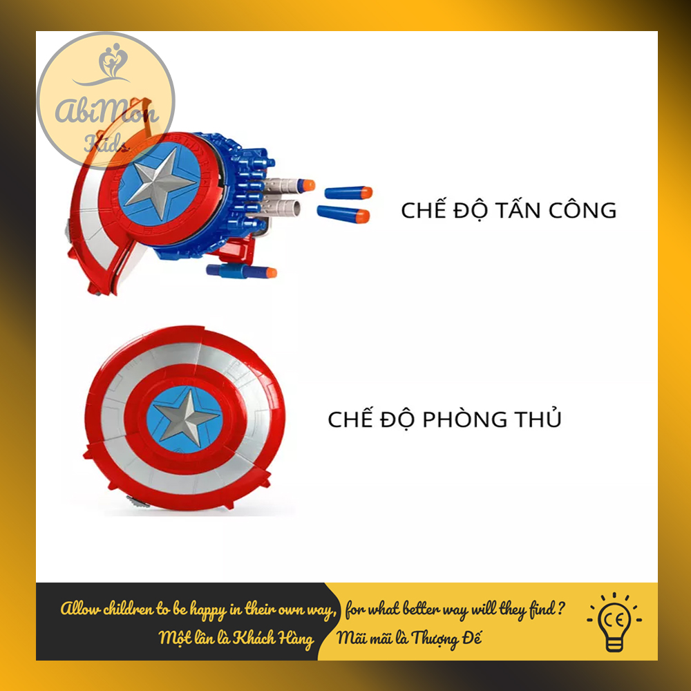 Đồ Chơi Khiên Đội Trưởng Mỹ Cho Bé  || Đồ chơi Gỗ - Giáo dục - An toàn - Thông minh