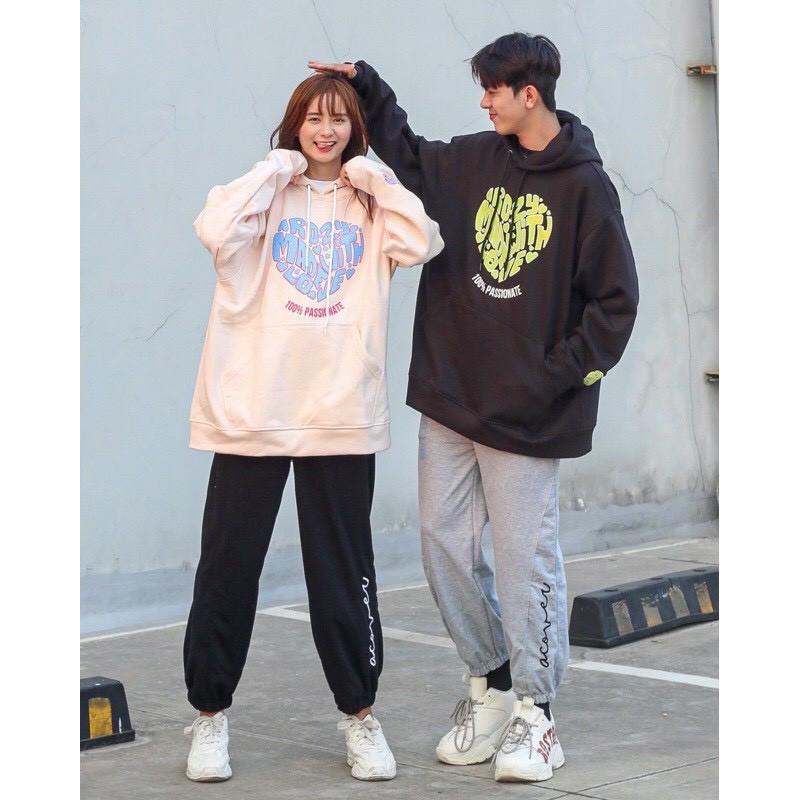 Áo Hoodie Nỉ Bông ROZY Form Rộng Unisex Nam Nữ Ulzzang KUN