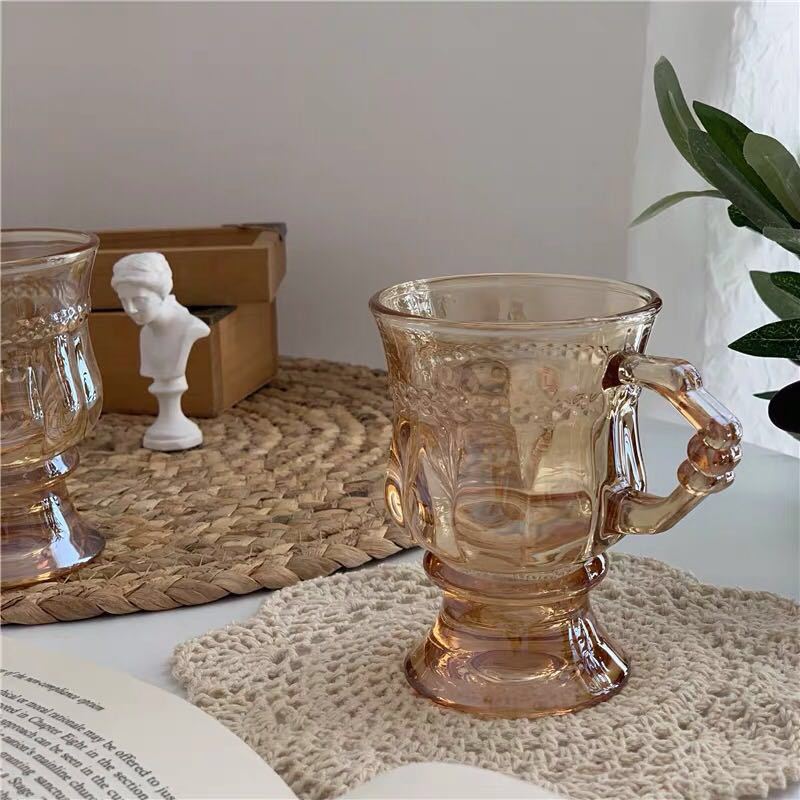 Ly cốc thủy tinh vintage hoàng gia sang trọng
