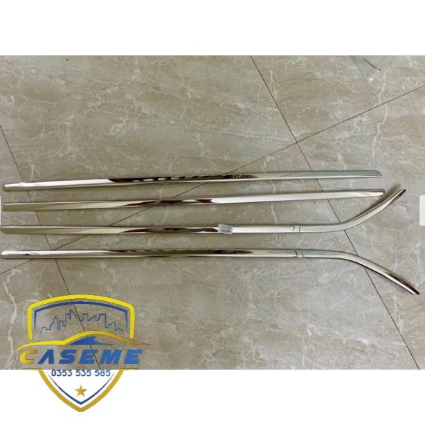 Nẹp Chân Kính Inox Cho Xe Attrage 2018 2019 2020 2021- Bộ 4 thanh