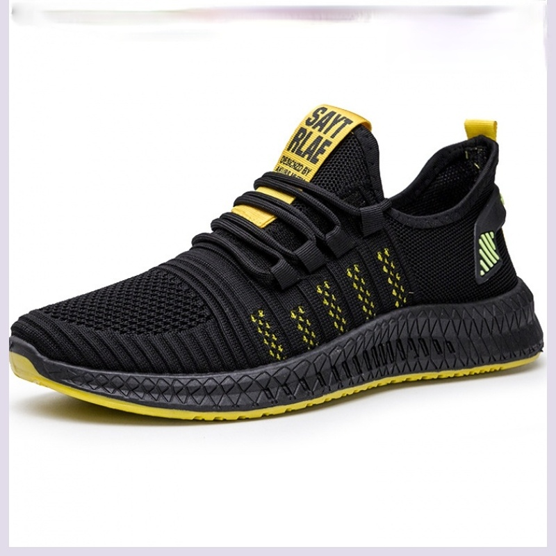 Giày thời trang Giày chạy bộ giày thể thao thoáng khí giày thể thao nam Giày chạy bộ nam dày Zapatillas Hombre đi bộ đi bộ bình thường Color: Black Shoe Size: 10