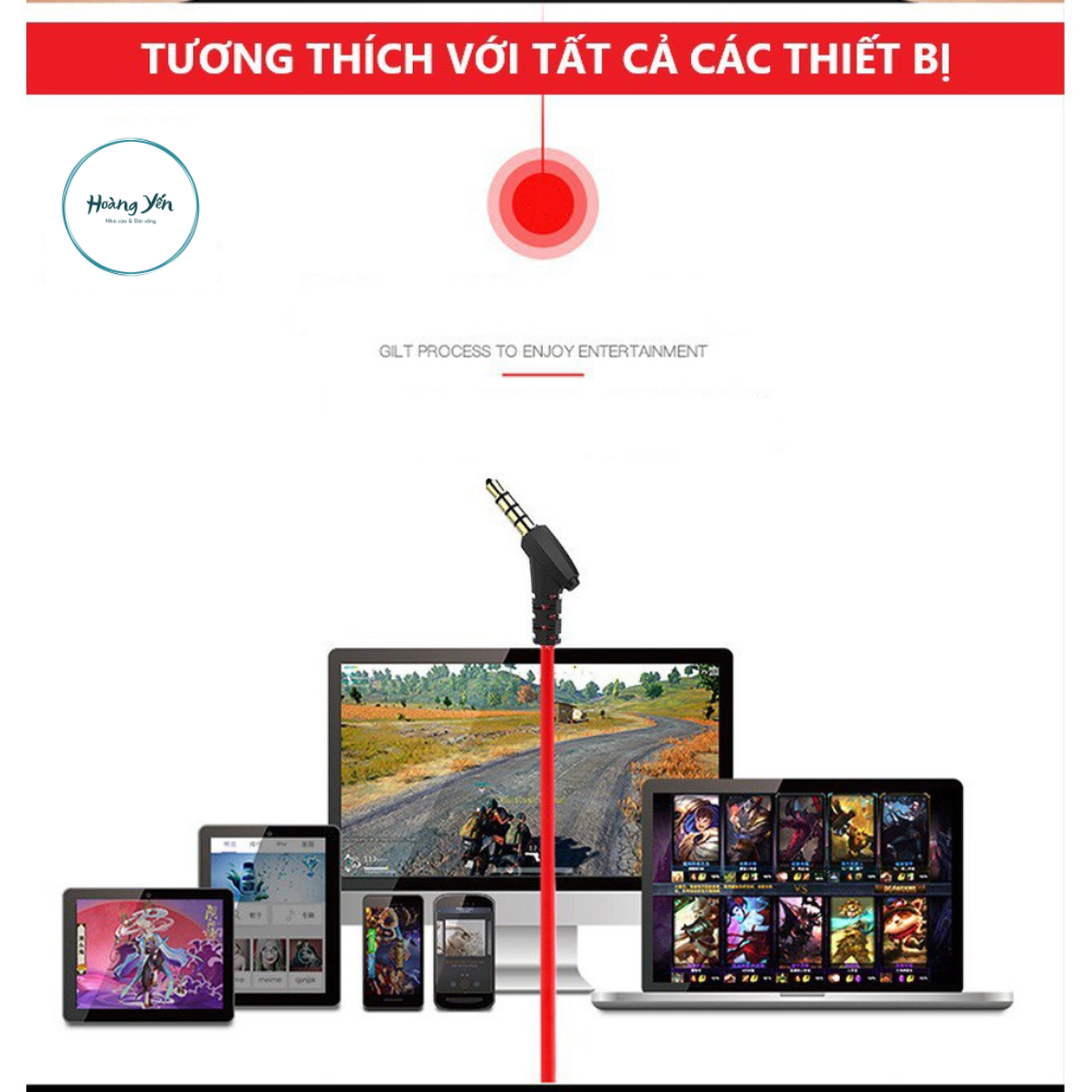 Tai Nghe Nhét Tai Gaming G10 NEW Pro 2022 Chống Ồn Cao Cấp Siêu Ngầu Dùng Cho Cả Máy Tính, Điện Thoại, Có Mic Rời