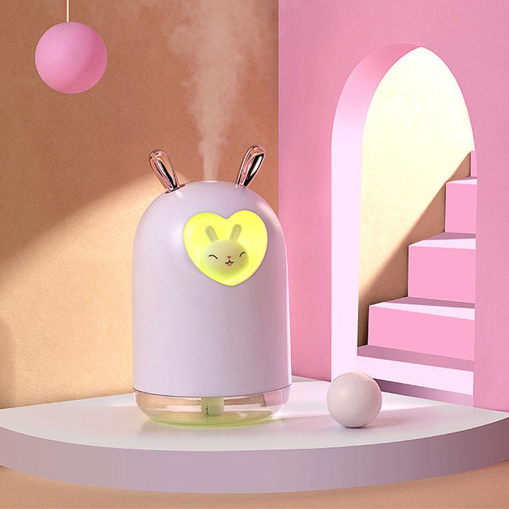 Cute Pet Air Humidifier 300ml Cool Mist Aroma Colorful LED Lamp for Office