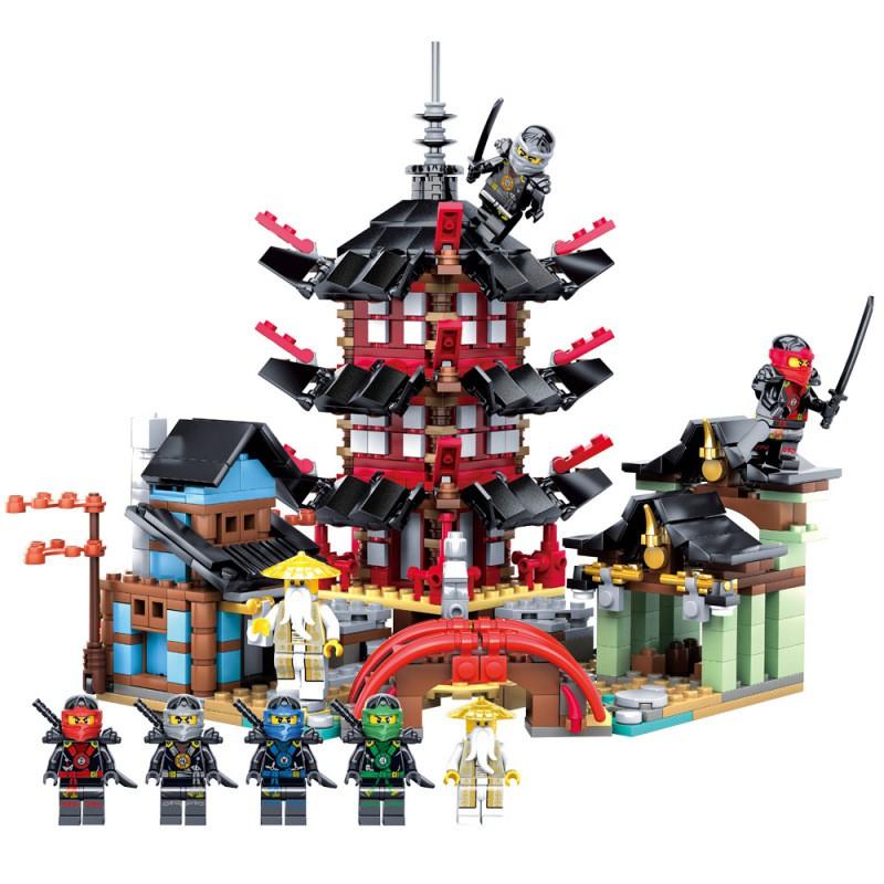 Đồ chơi Lắp ráp Lâu đài Ninja Go Phantom - Leduo 76013 Ninja Castle - Xếp hình thông minh 810 mảnh ghép