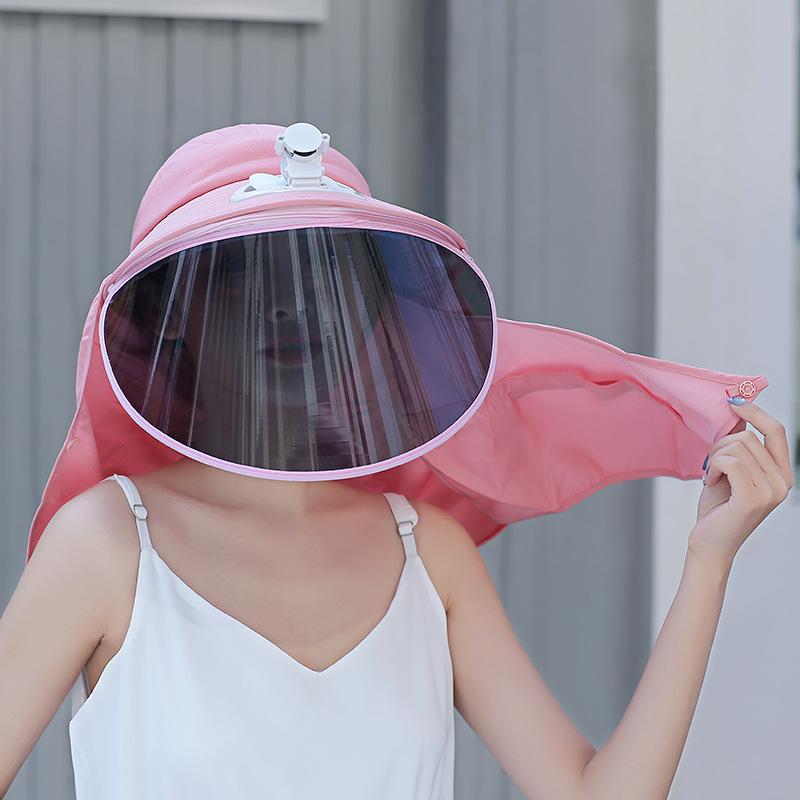 Phong cách mới nhất dành cho nữ tấm che nắng mùa xuân và mùa hè cưỡi ngựa ngoài trời che toàn bộ khuôn mặt bảo vệ cổ mũ chống nắng cho nam mũ chống nắng vành lớn giản dị
