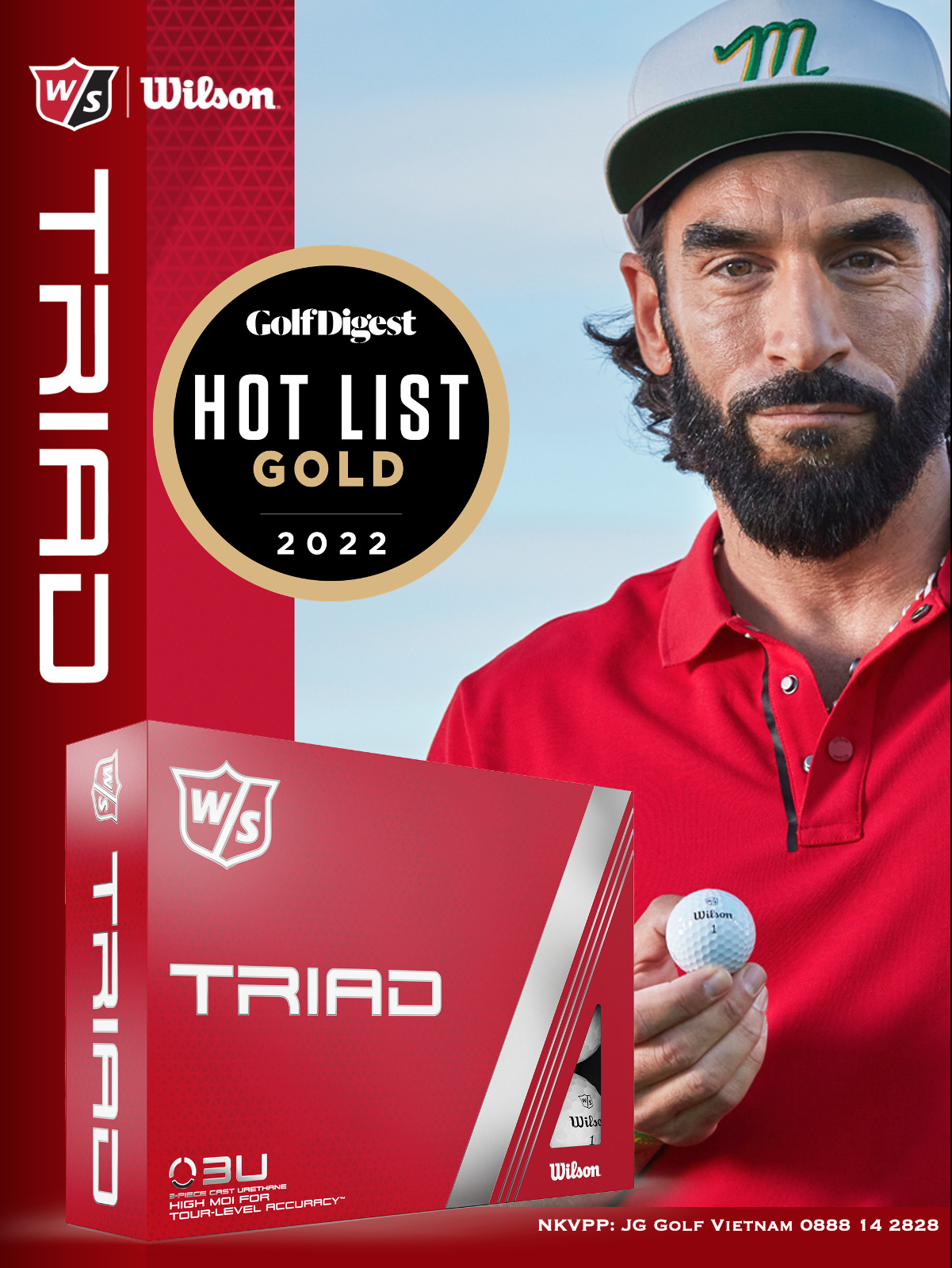 Bóng golf Wilson Triad