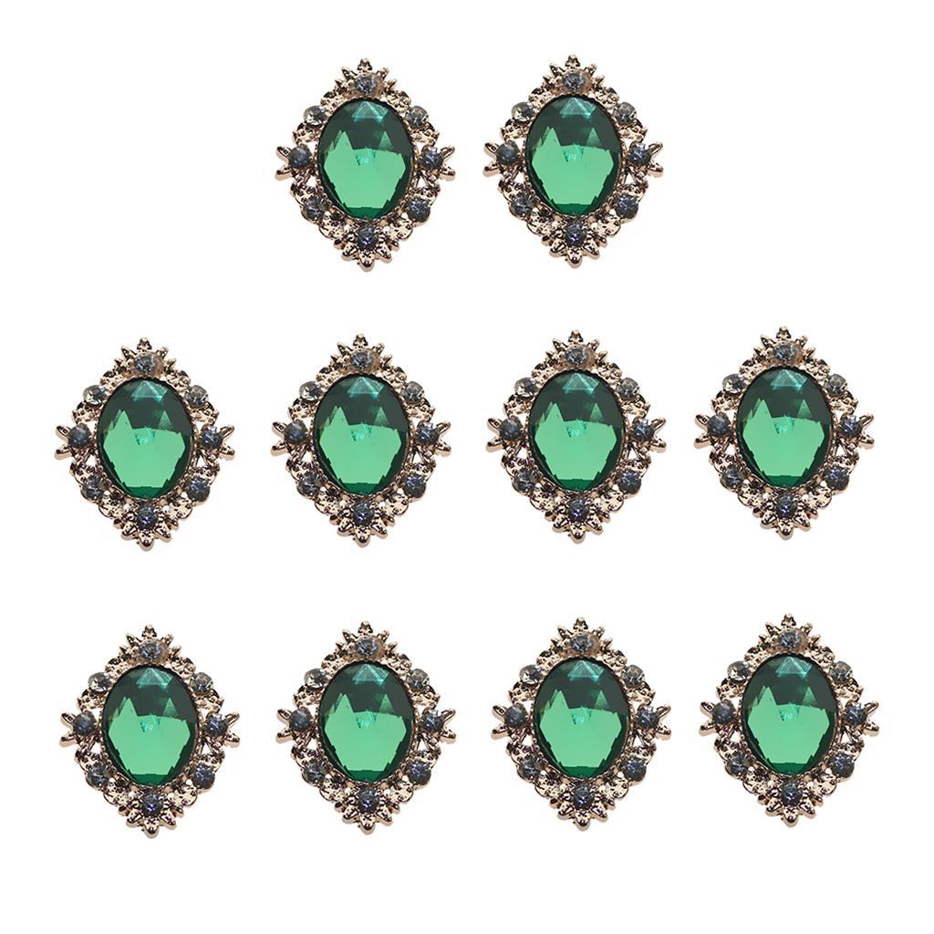 20pcs Rhinestone Flat Back Beads Button Scrapbook Embellishment Crafts