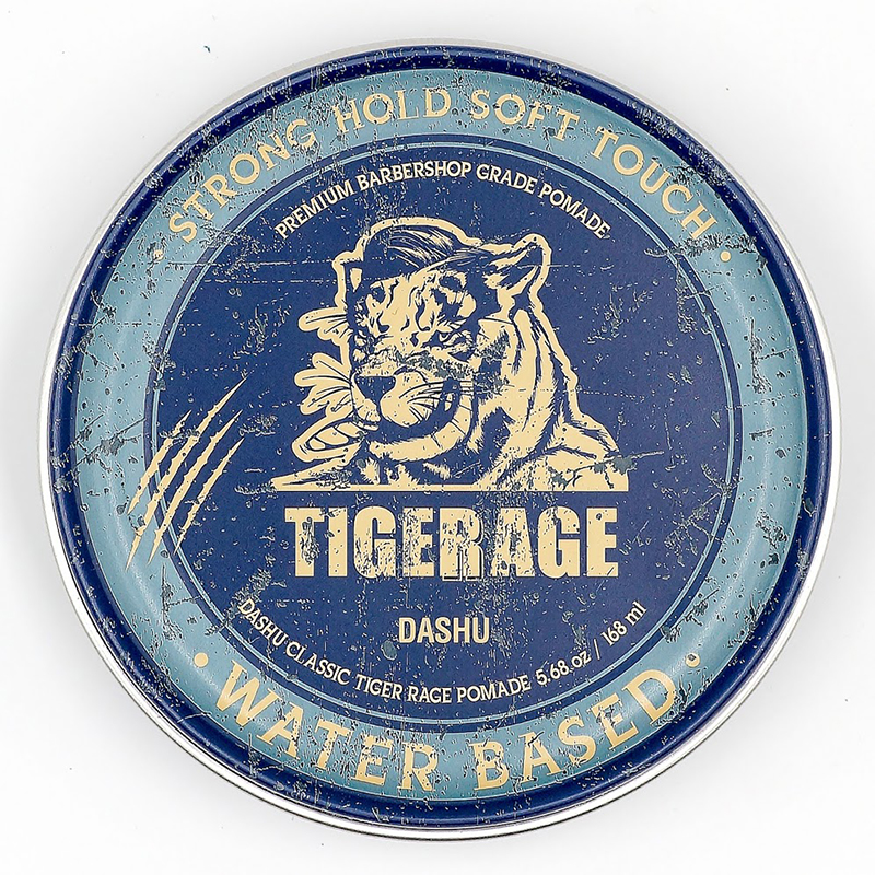 Pomade gốc nước tạo kiểu siêu bóng 6+, độ giữ nếp mạnh mẽ 10+ Dashu Classic Tiger Rage Pomade Water Based 168ml hương nước hoa cao cấp mùi Artisan nam tính, 90% thảo dược bảo vệ tóc, da đầu, dễ làm sạch.