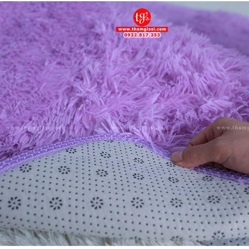 Thảm Lông Xù Màu Tím | 160x200cm | Thảm Trang Trí Phòng Khách - Phòng Ngủ - Thảm Trải Sofa - Thảm Dành Cho Bé