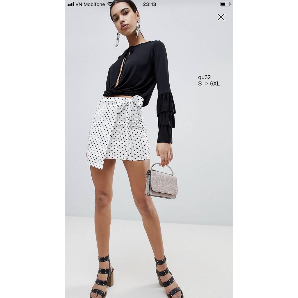 SKIRT127 CHÂN VÁY NGẮN CHẤM BI