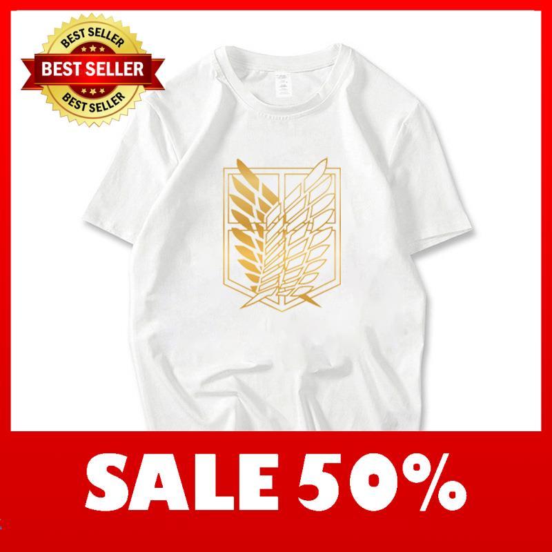 (SALE HOT) Áo Thun Tay Ngắn In Hình Anime Attack On Titan