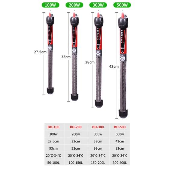 SƯỞI ATMAN BH 100W, 200W, 300W CAO CẤP DÀNH CHO HỒ CÁ CẢNH